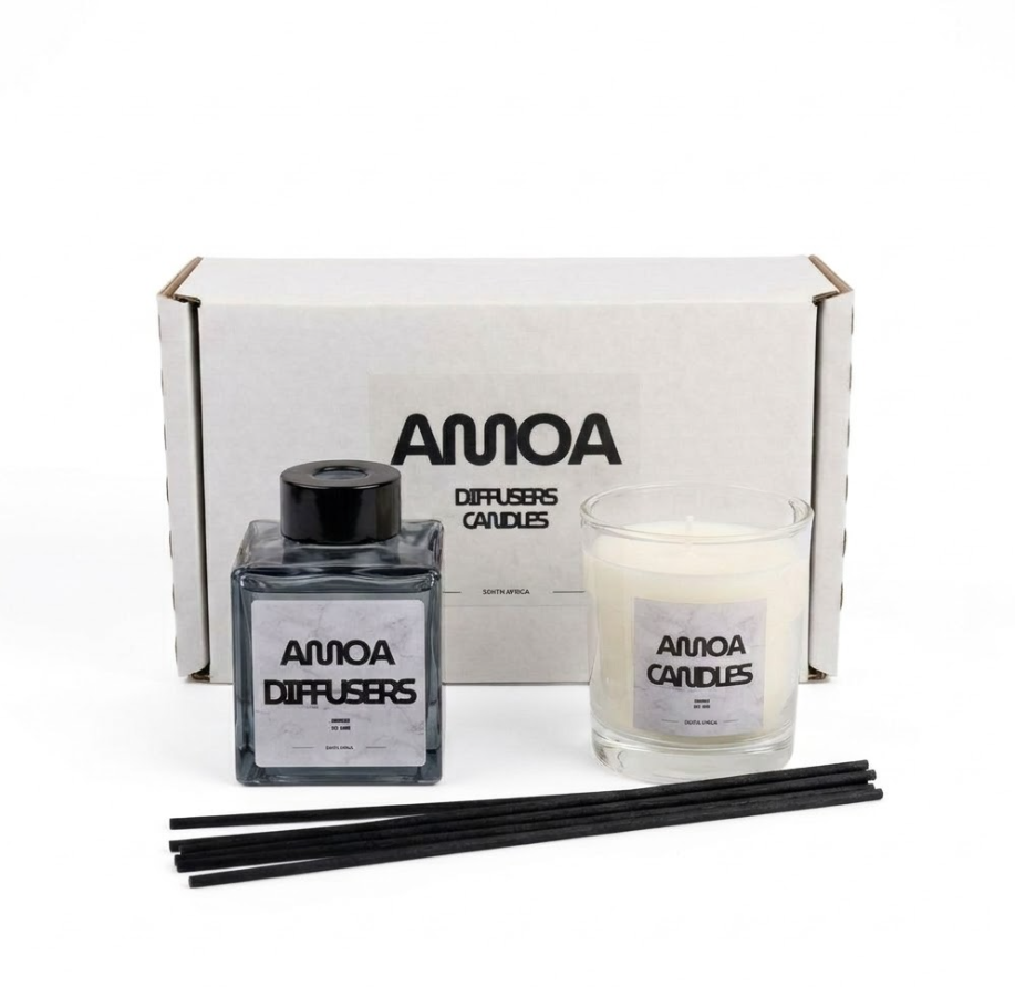 AMOA Signature Home Fragrance Set | Luxury Diffuser & Scented Candle Duo