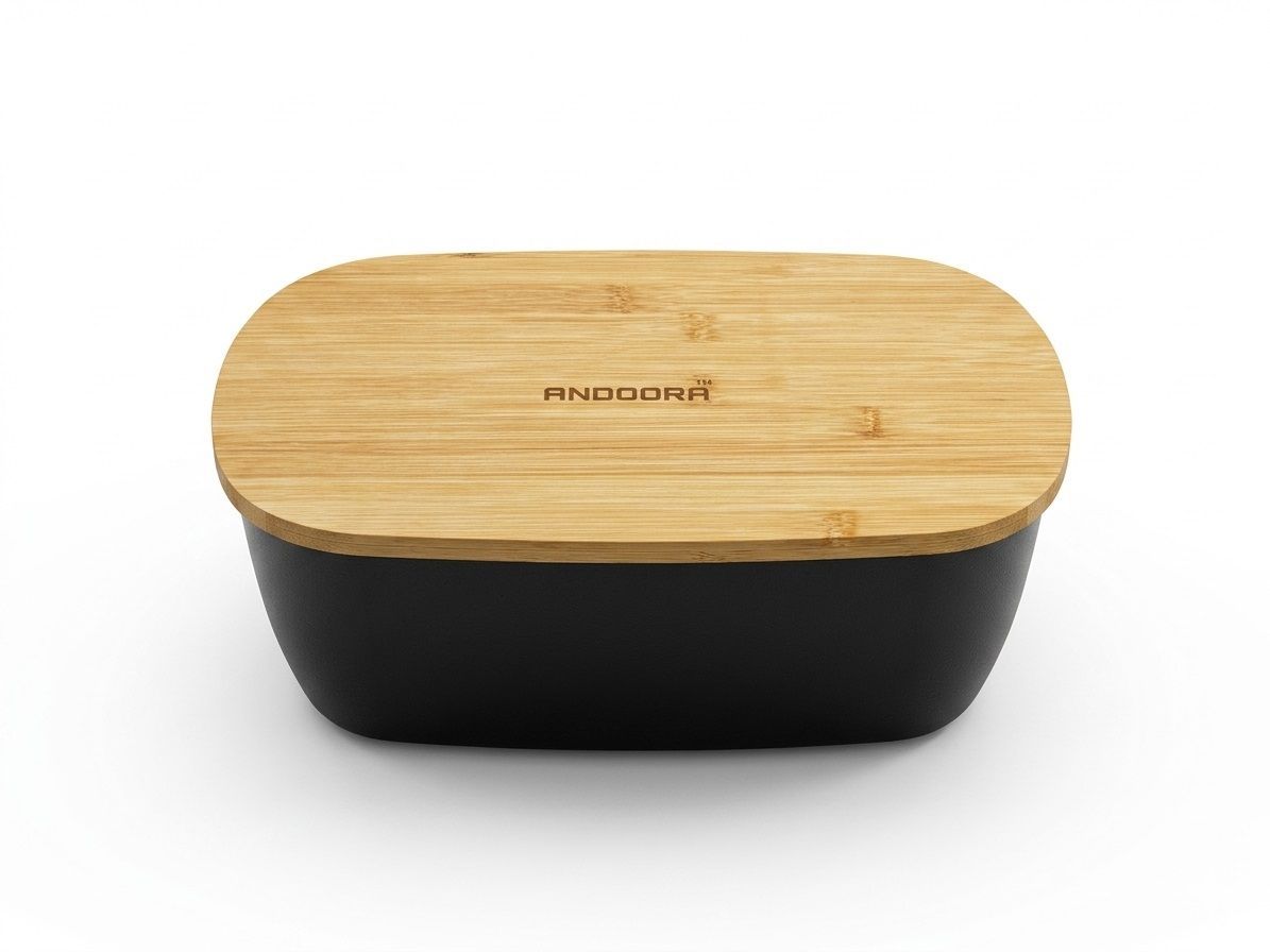 Andoora Bamboo Bread Bin