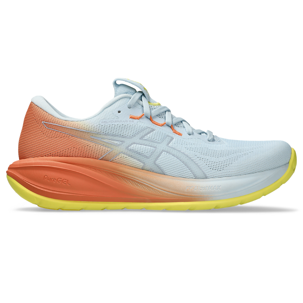 Asics Men's Gel-Cumulus 28 Sunny Sizzle Road Running Shoes - Sky/Sun Peach