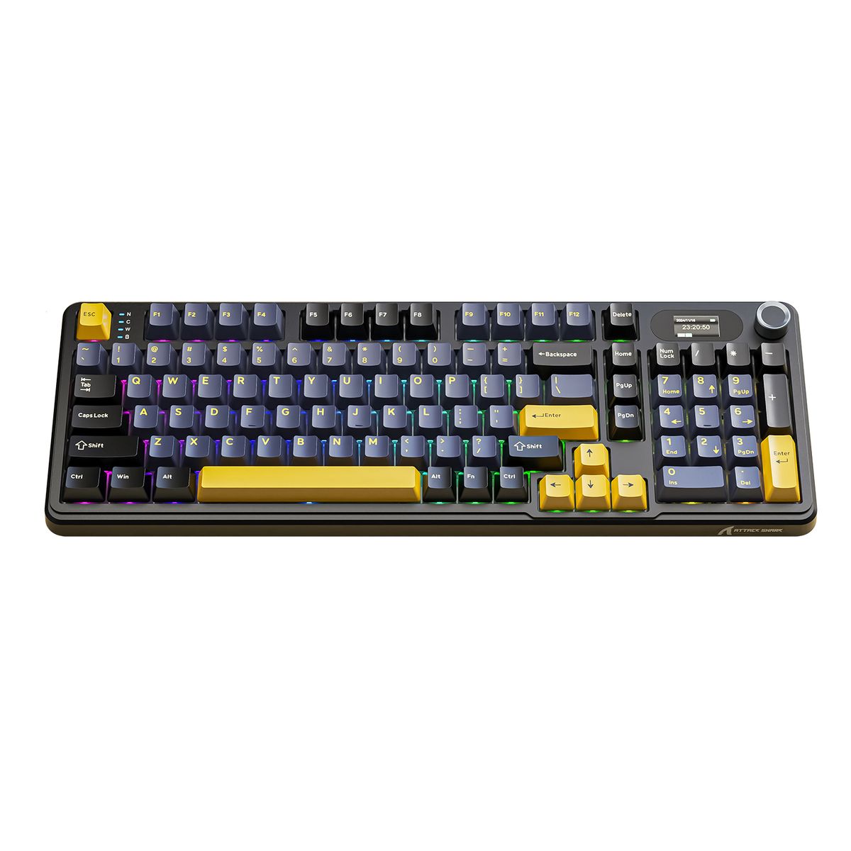 ATTACK SHARK X98 Pro Wireless Gaming Mechanical Keyboard with RGB Backlight - star black