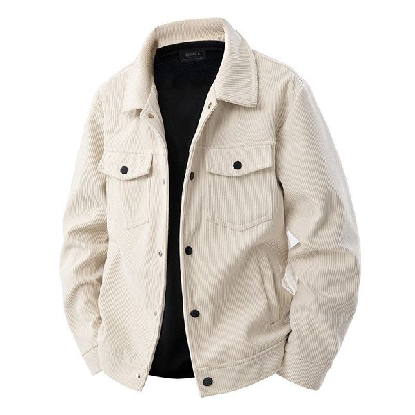 BERNIE.B Jackets For Men Corduroy Jackets - Cream