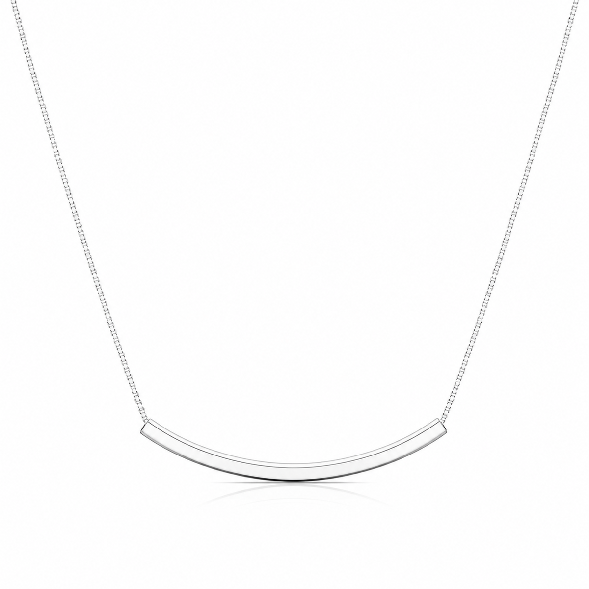 CHARMFUL Minimal Arc Sterling Silver 925 Necklace