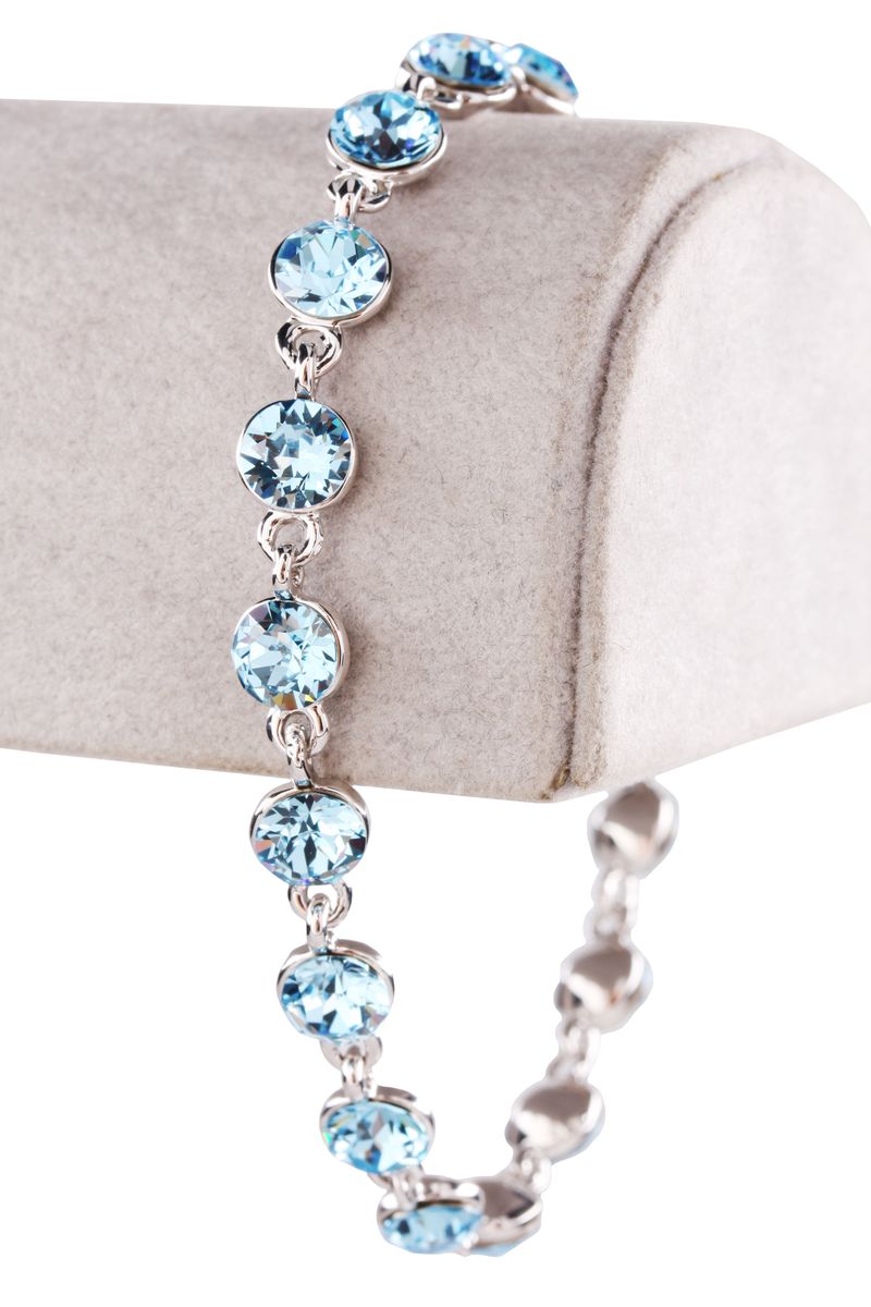 Civetta Spark Bracelet - Made With Aquamarine Swarovski Crystal