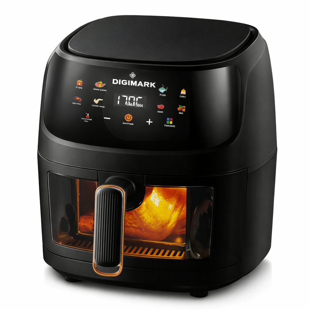 DIGIMARK 8L Digital Air Fryer 2400W - LED Touch Screen | Visible Window