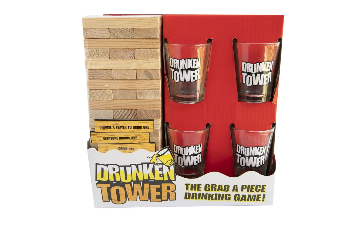 Drunken Tower: The Ultimate Drinking Jenga Game - Fun Adult Party Shots