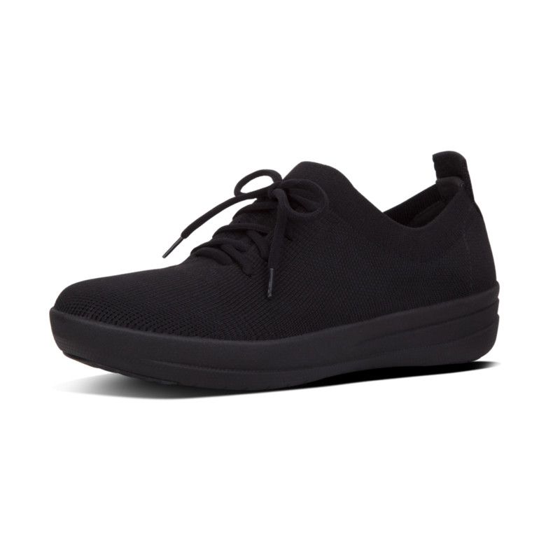 FitFlop F-Sporty Uberknit Sneakers - All Black