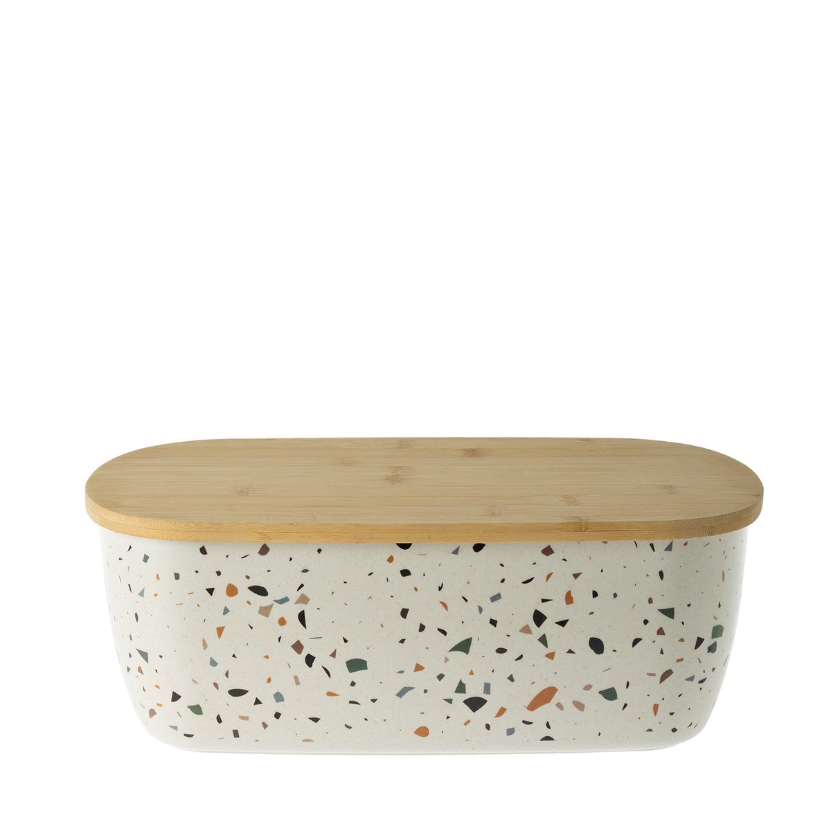 George & Mason - Bamboo Fibre Terrazzo Bread Bin 36.3x20.4x13.7cm