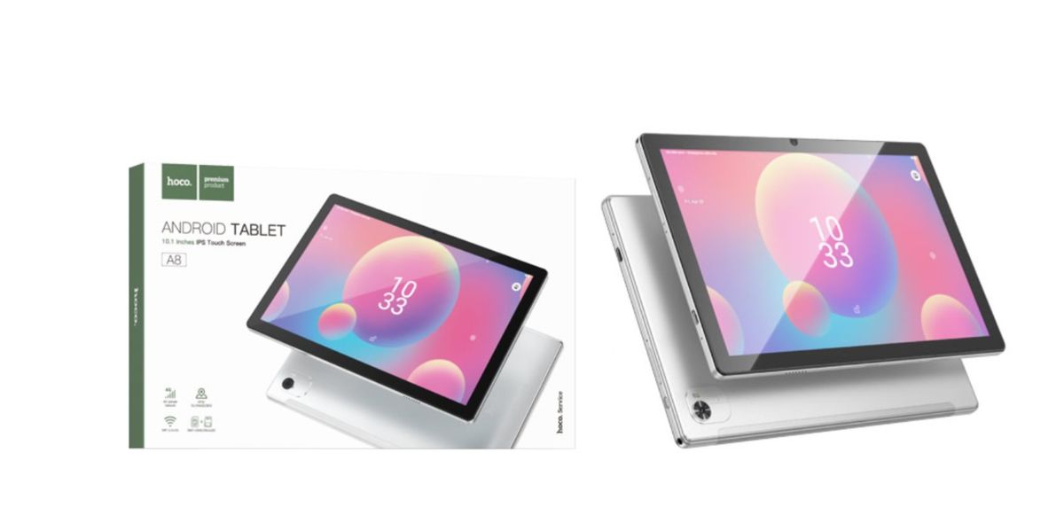 Hoco A8 10.1 Inches Android Tablet Silver