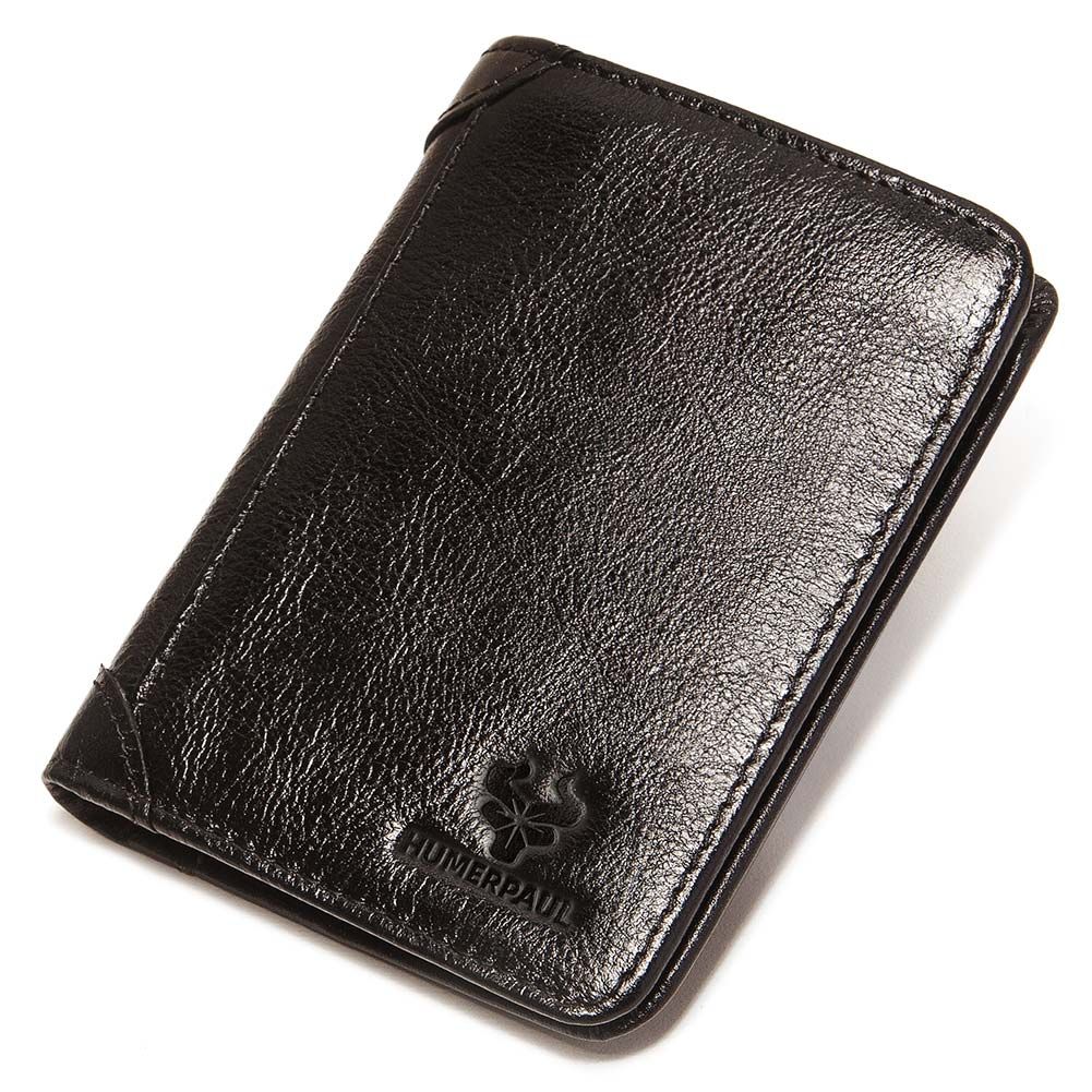 HumerPaul - Men's Genuine Leather Wallet - Black