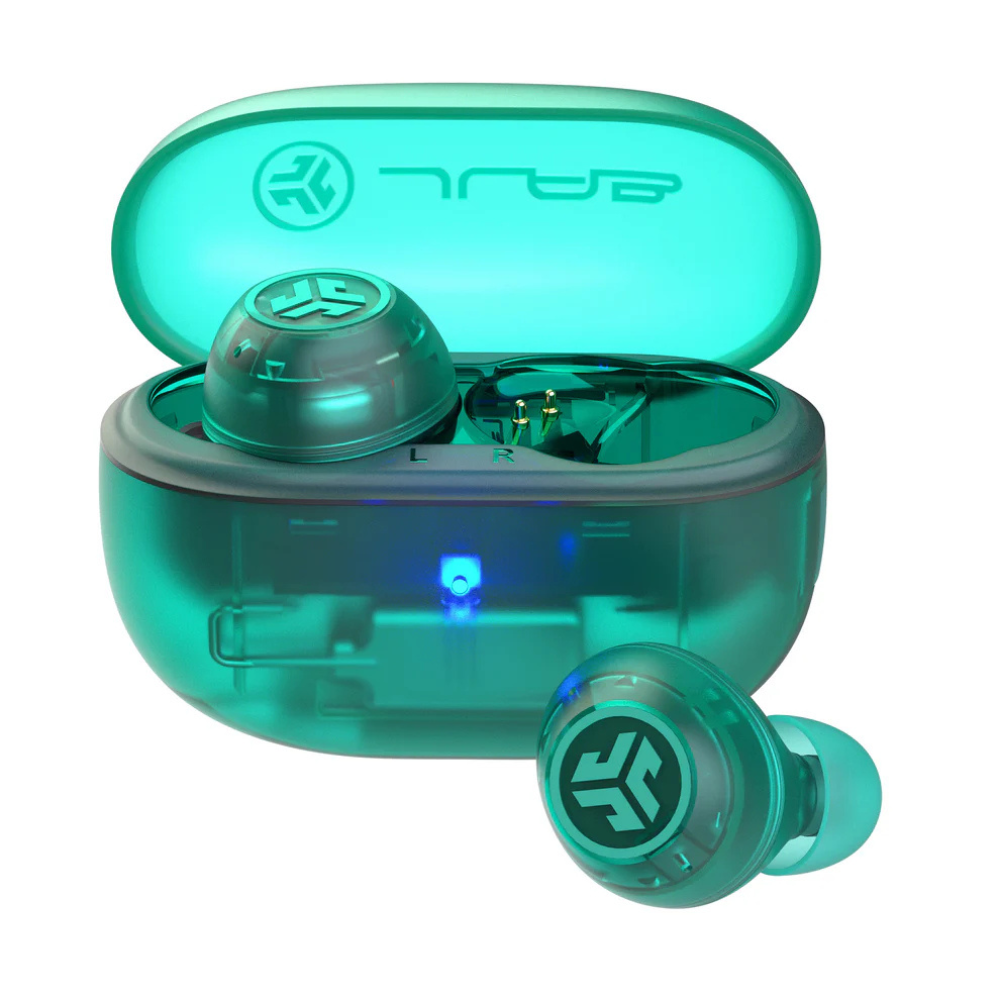 JLAB Go Pop ANC True Wireless Earbuds - Transparent Teal