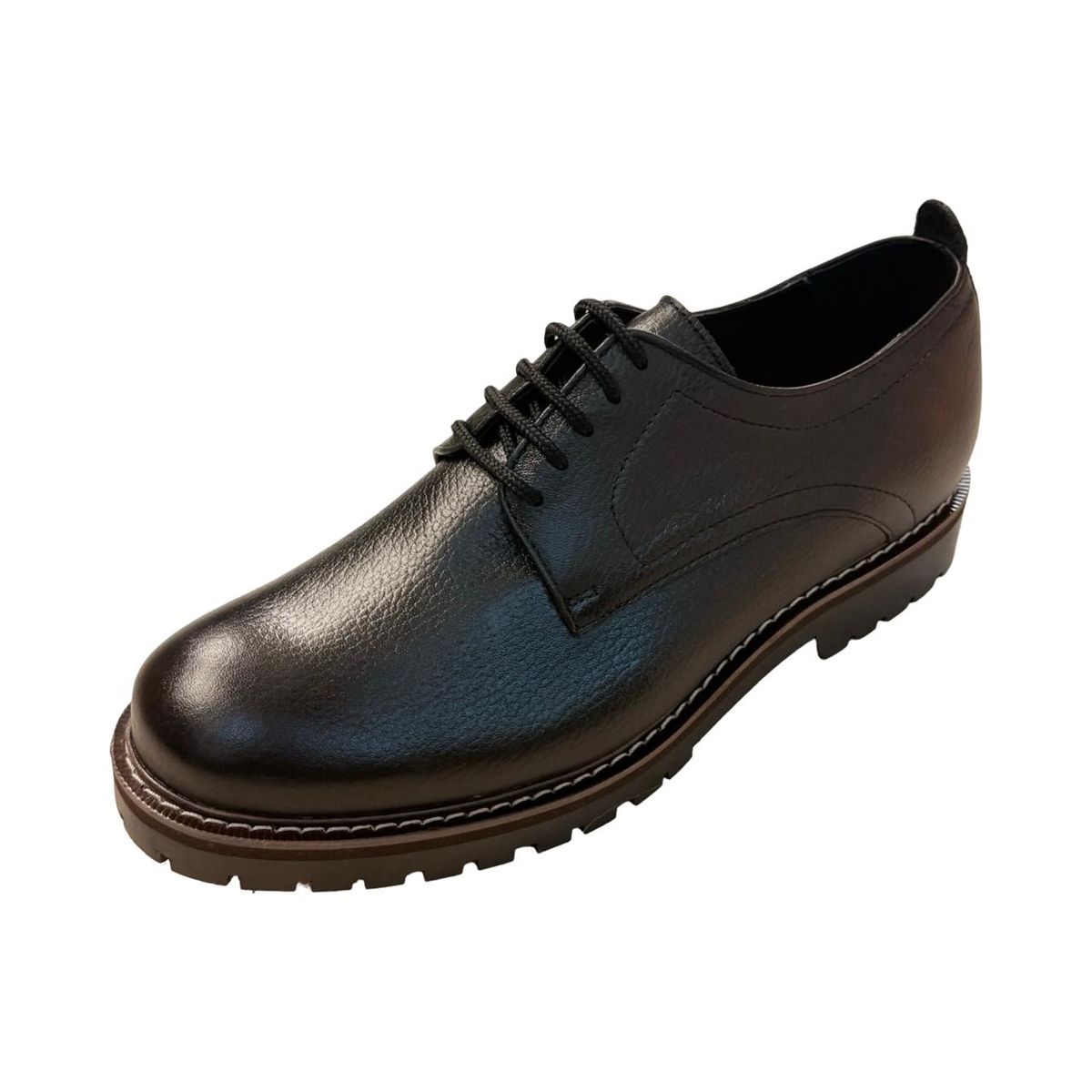 John Drake Men's Leather Lace-Up Formal Shoes with Chunky Sole