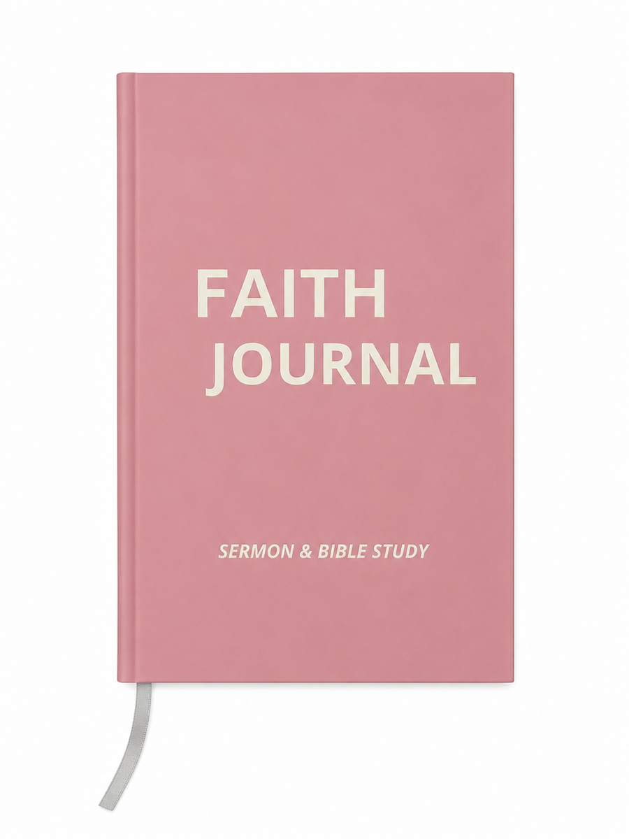 Know Thy Word A5 Hardcover Faith Journal for Bible Study & Sermon Notes - Pink