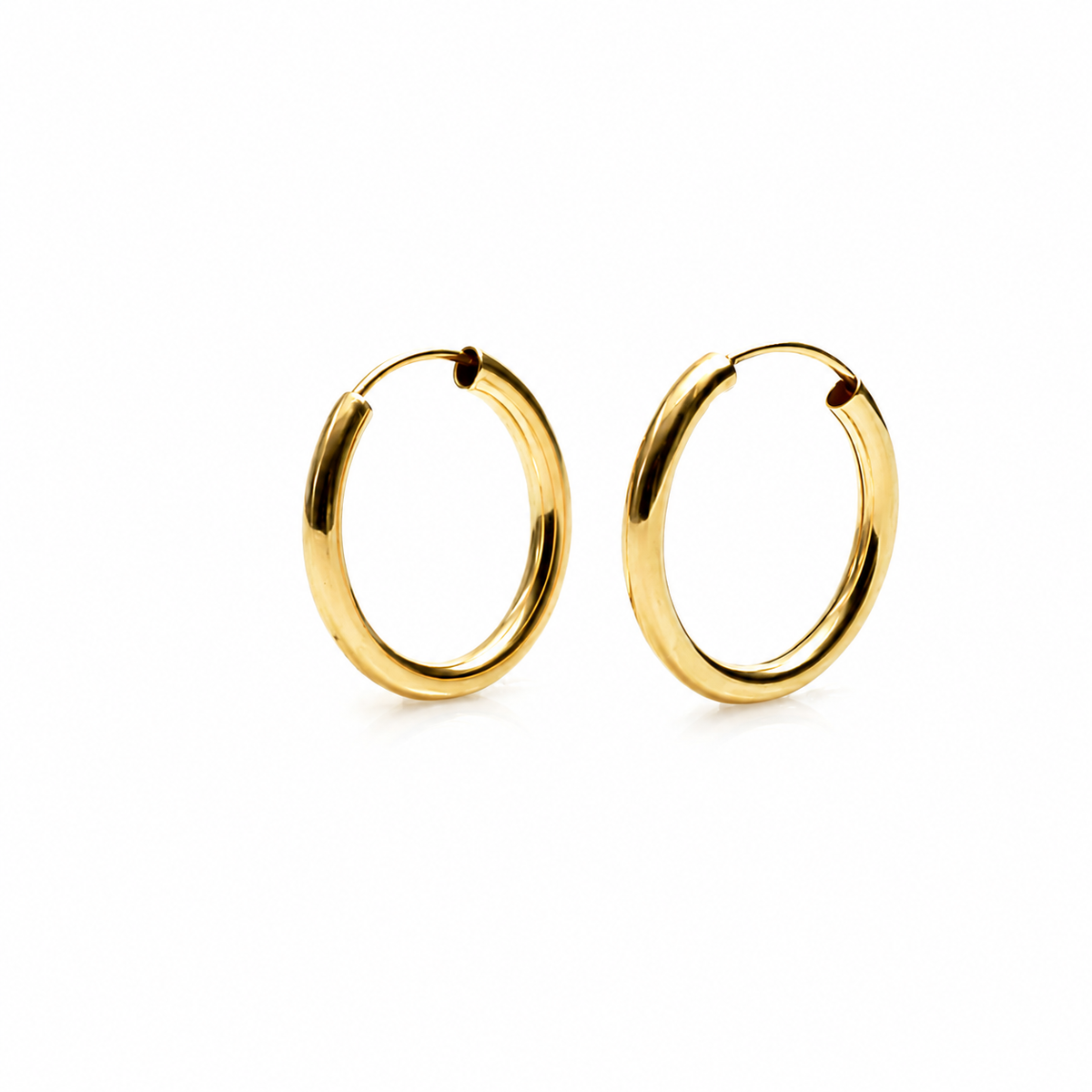 LuLo Jewellers 9ct Yellow Gold Gypsy Hoop Earrings