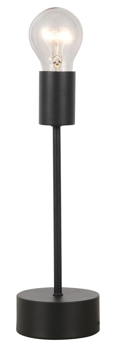 Metal Bedside Lamp - Sand Black
