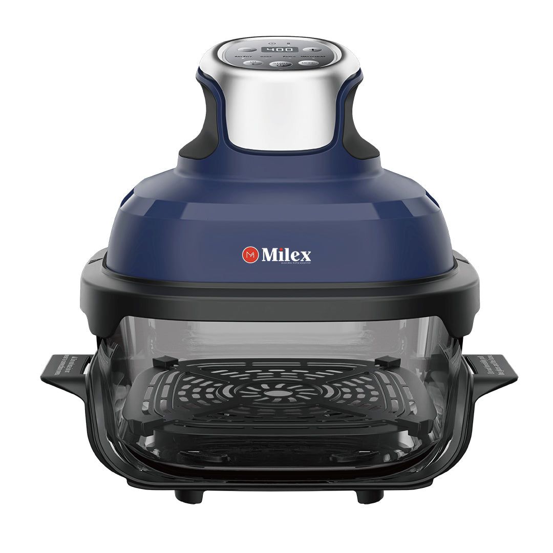 Milex Crispy Chef - 1500W Multi-Function Air Fryer with Glass Cooking Pot