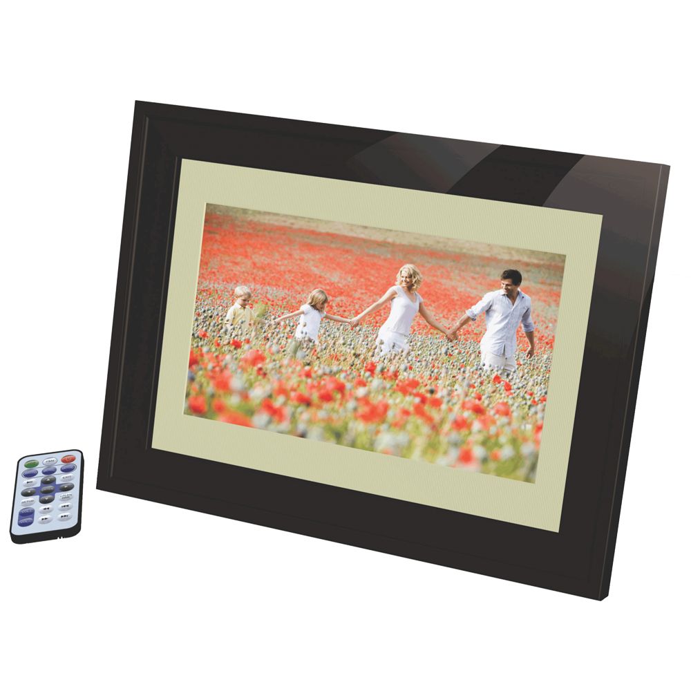 Mivision 10" Digital Photo Frame Wood Finish