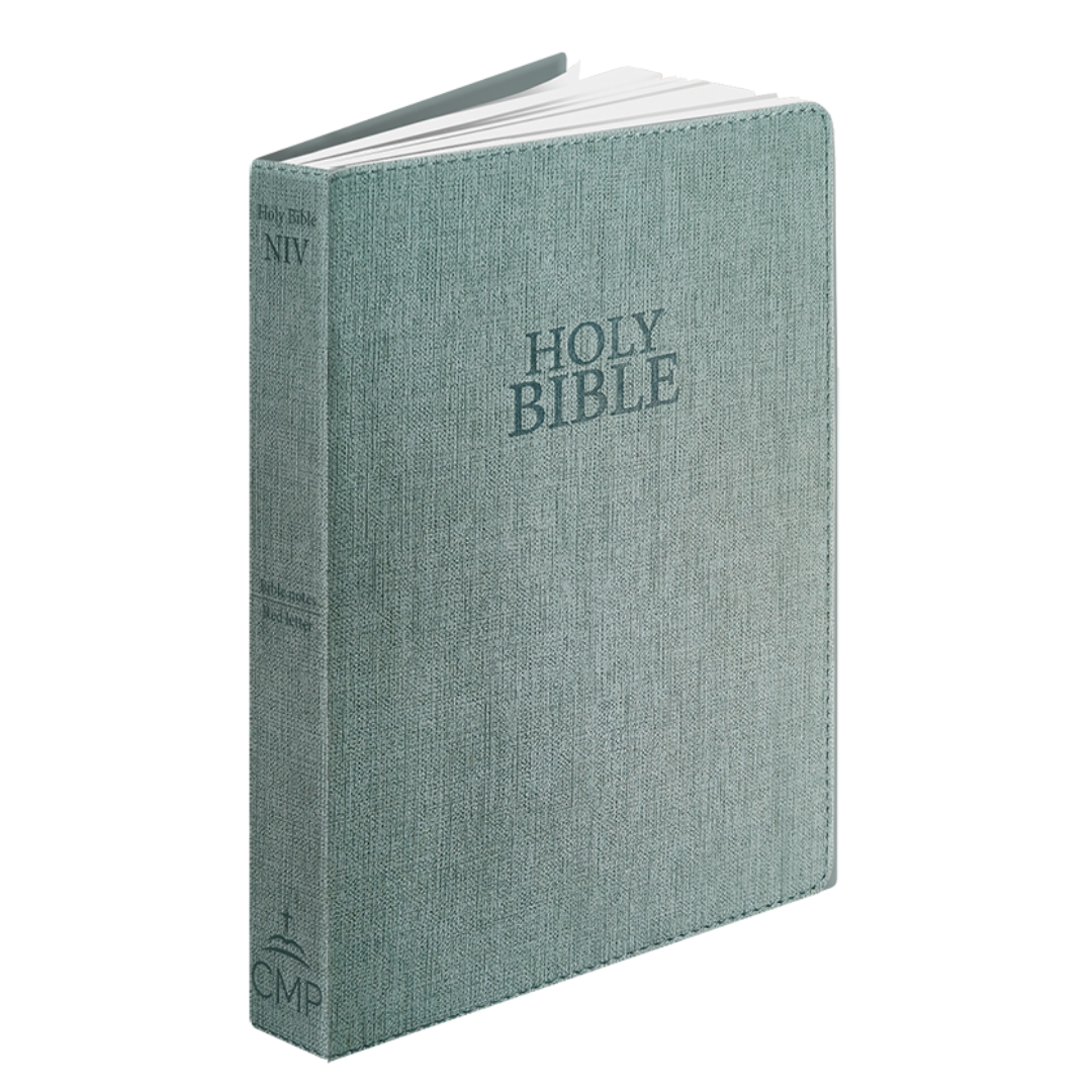 Niv Linen Feel Calm Green Bible