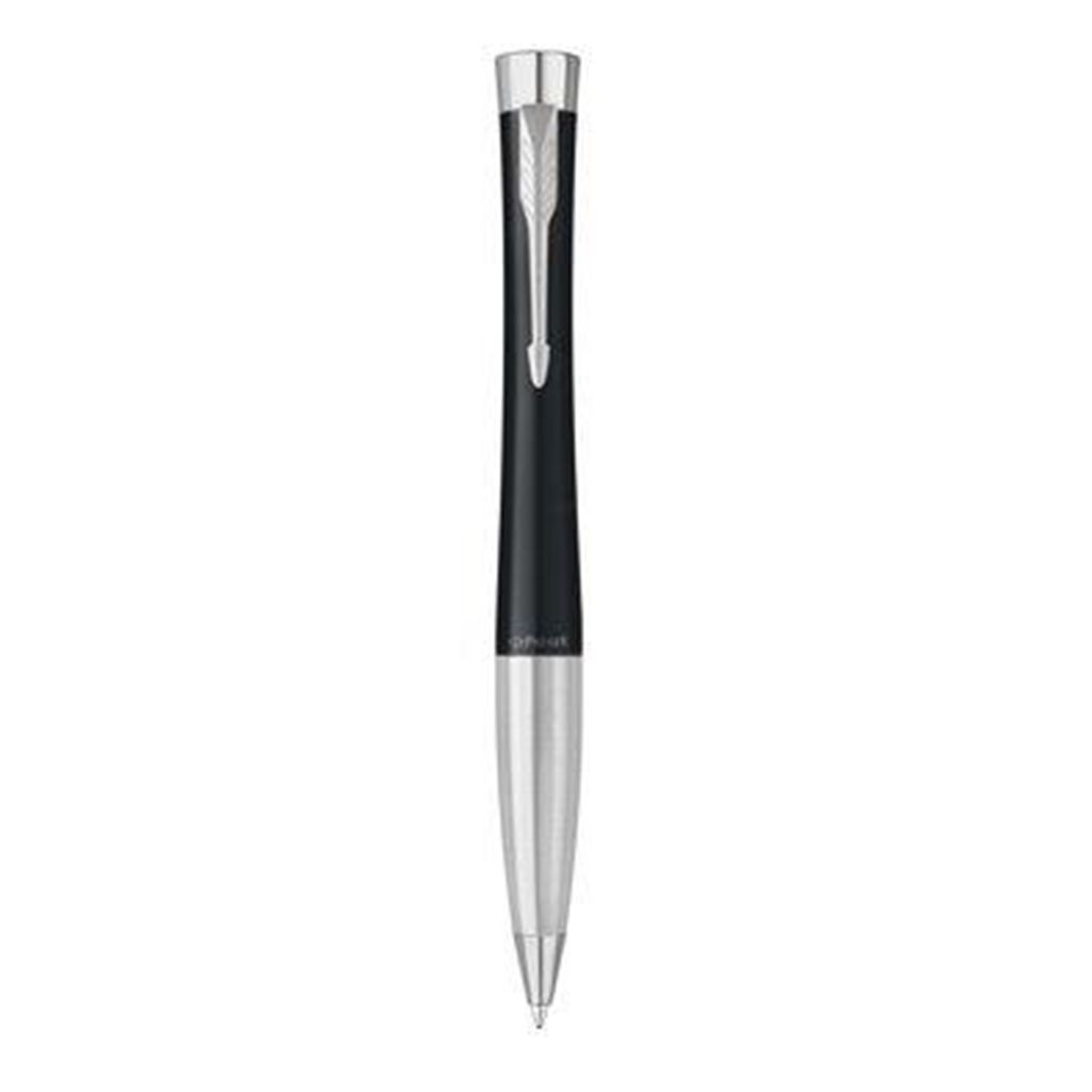 PARKER Urban Twist Matt Black Chrome Trim Ball Pen - Gift Box