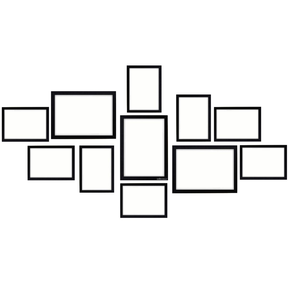 11-Piece Photo Frame Wall Set - Black
