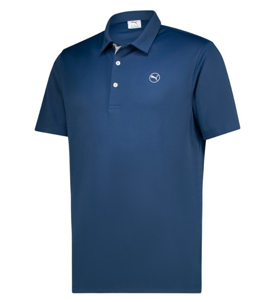 PUMA Golf Men's MSS Pounce 2.0 Golf Polo - Dark Denim