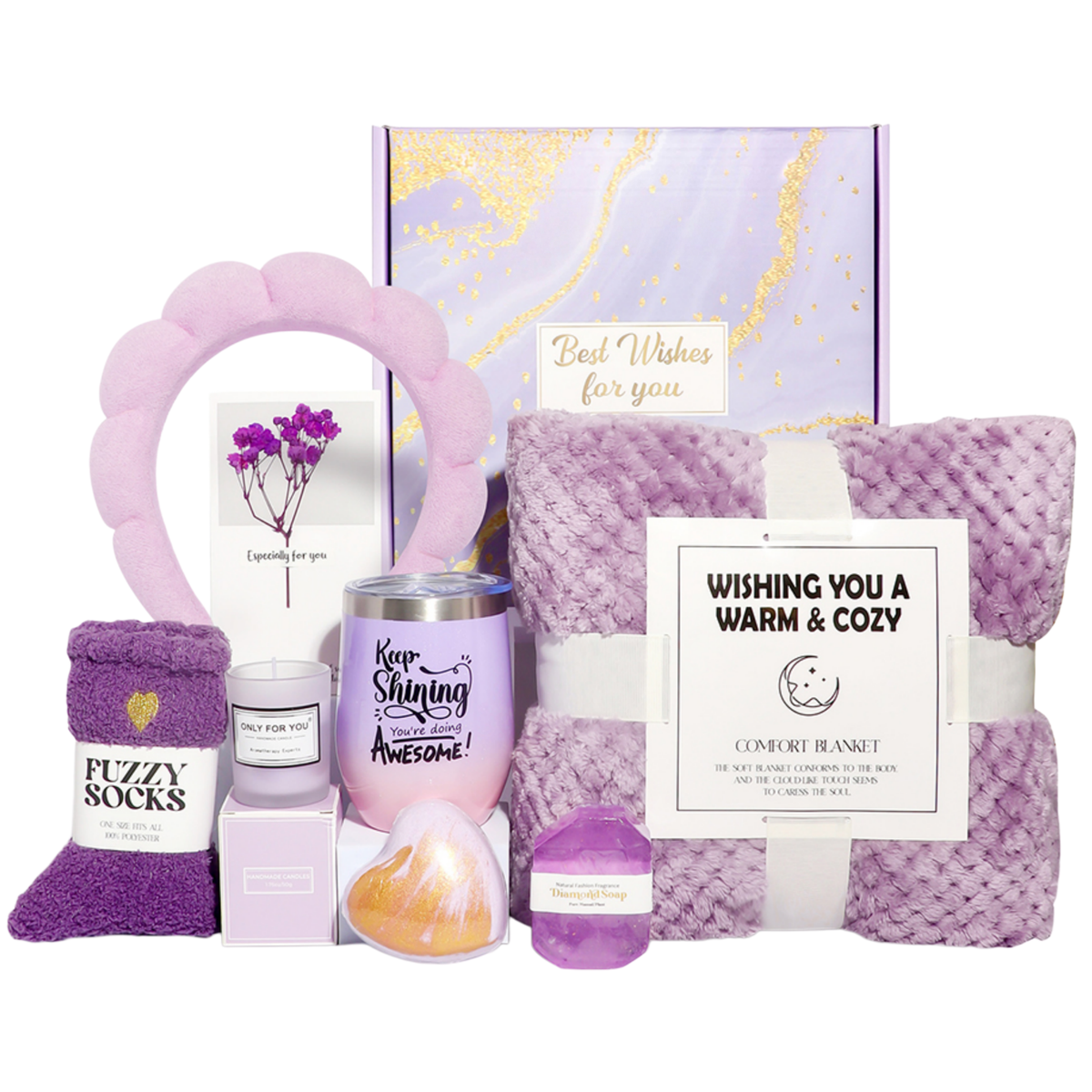 Relaxation Spa Gift Set Self-Care Bath Gift Birthday for Women