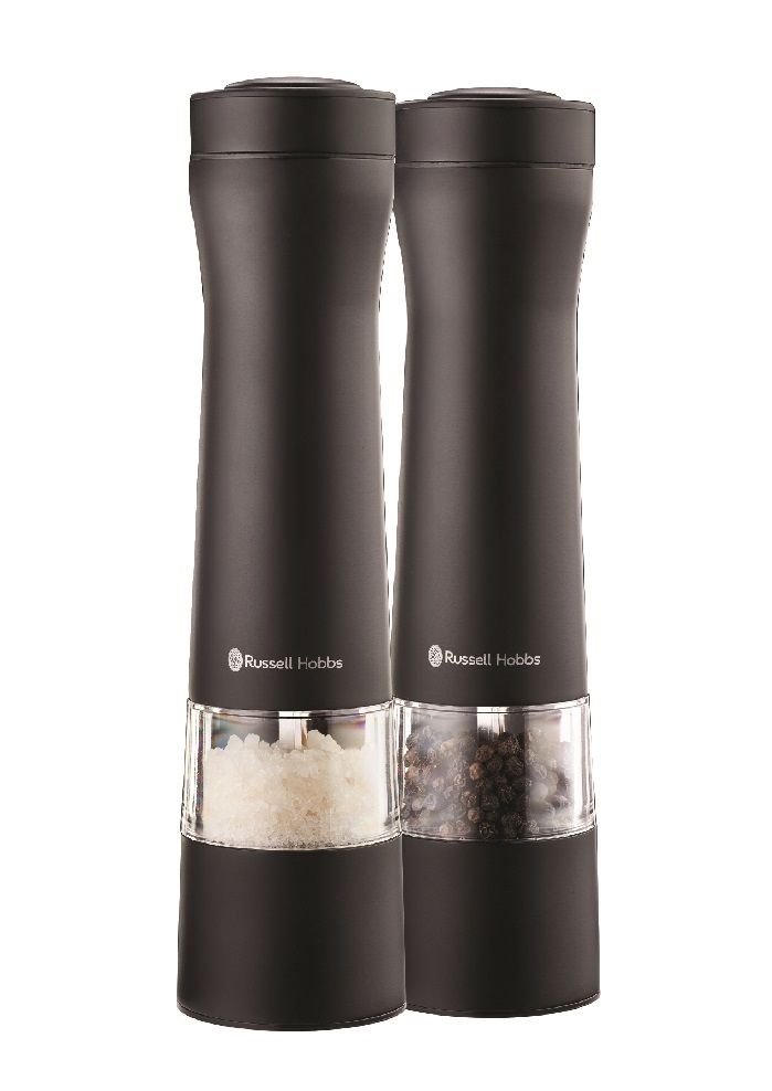 Russell Hobbs - Black LED Electric Salt & Pepper Mill Set
