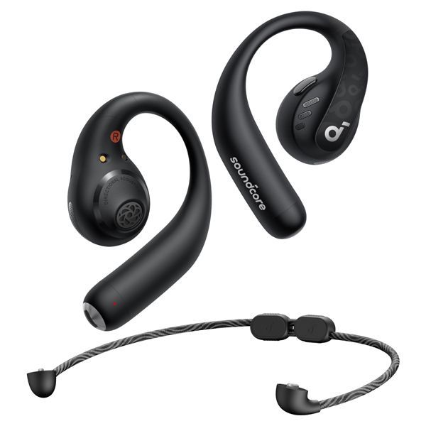 soundcore AeroFit Pro Open-Ear Sport Earbuds Hi-Res LDAC IPX5 46H - Dynamic Black