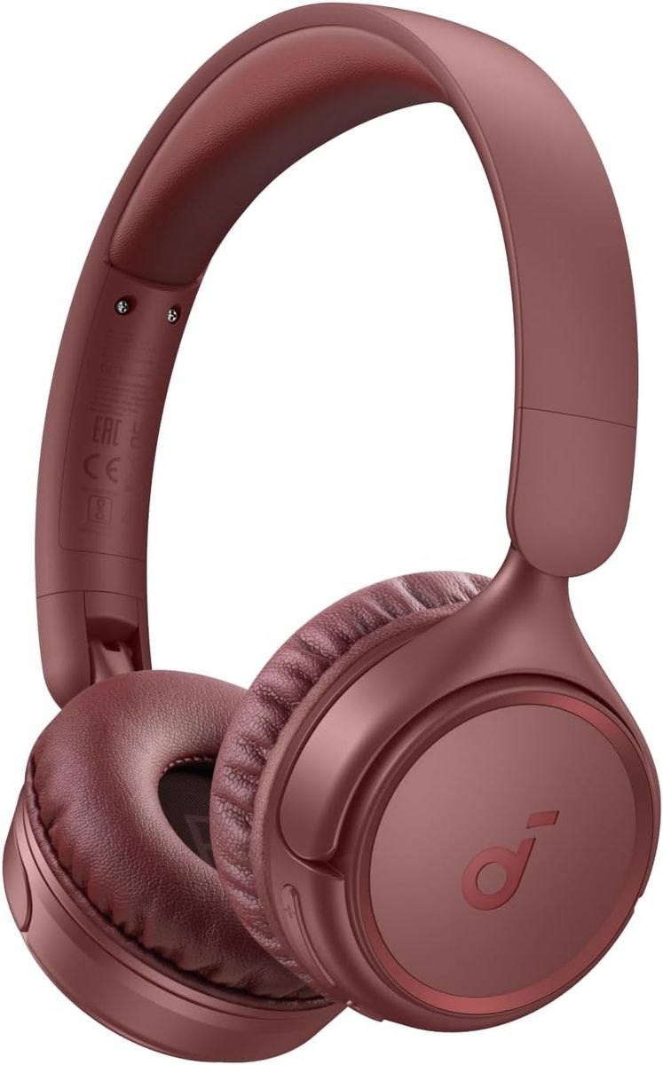 soundcore H30i Smart Wireless On-Ear Headphones - Red