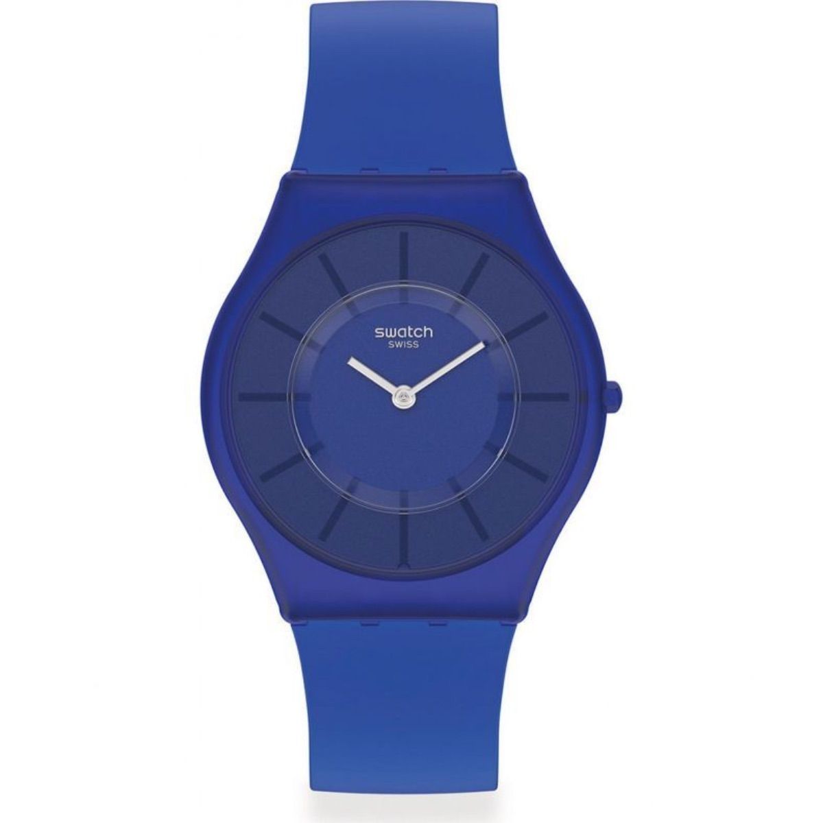 Swatch - Deep Aqua Blue Unisex Rubber Watch - SS08N102