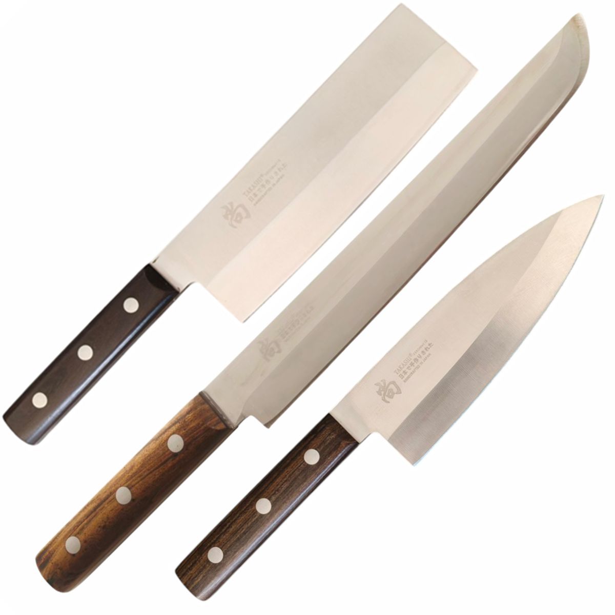 TAKASHI Premium Handcrafted Japanese Kitchen Knife Set Of 3