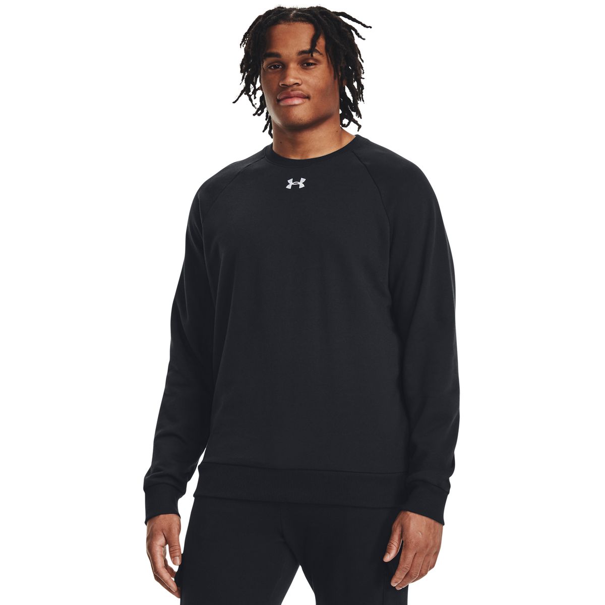 Under Armour Men's Rival Fleece Crew Sweatshirt - Black