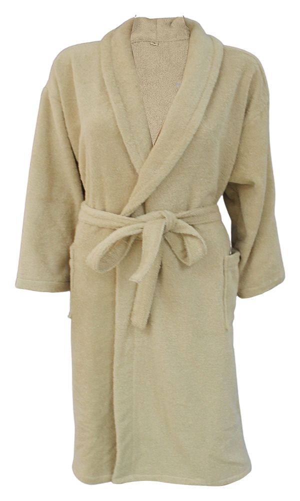 Unisex 100% Cotton Bathrobe 450GSM Towelling Gown Soft Absorbent Luxury - Birch