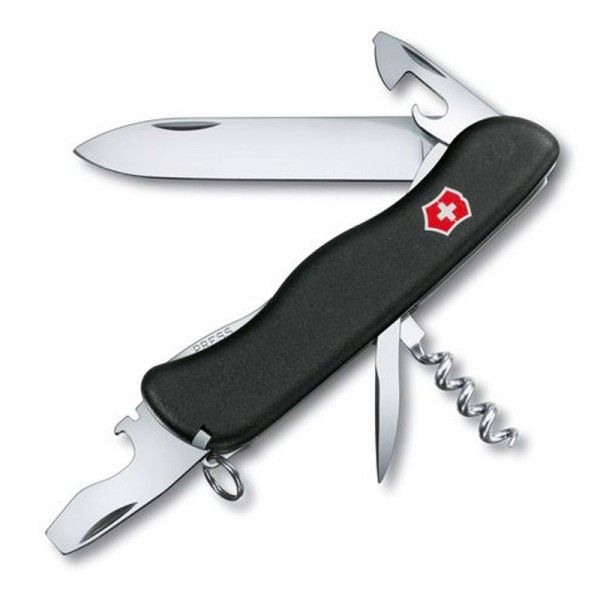 Victorinox Picknicker with Liner Lock Blade Pocket Knife - 111mm - Black
