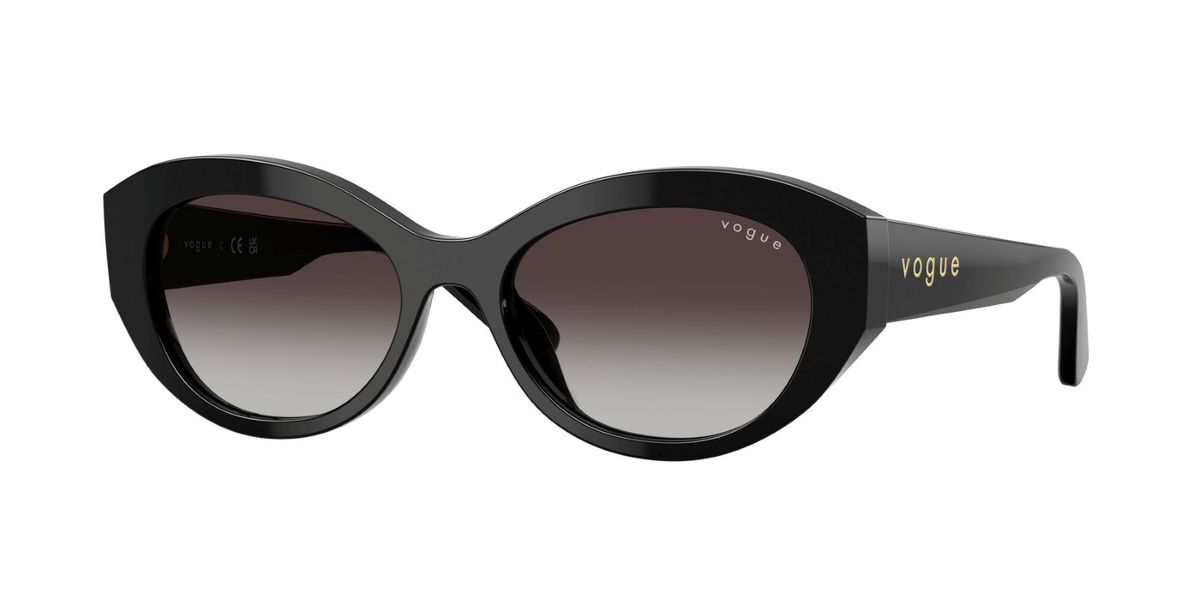 Vogue Irregular Sunglasses - Woman - Black