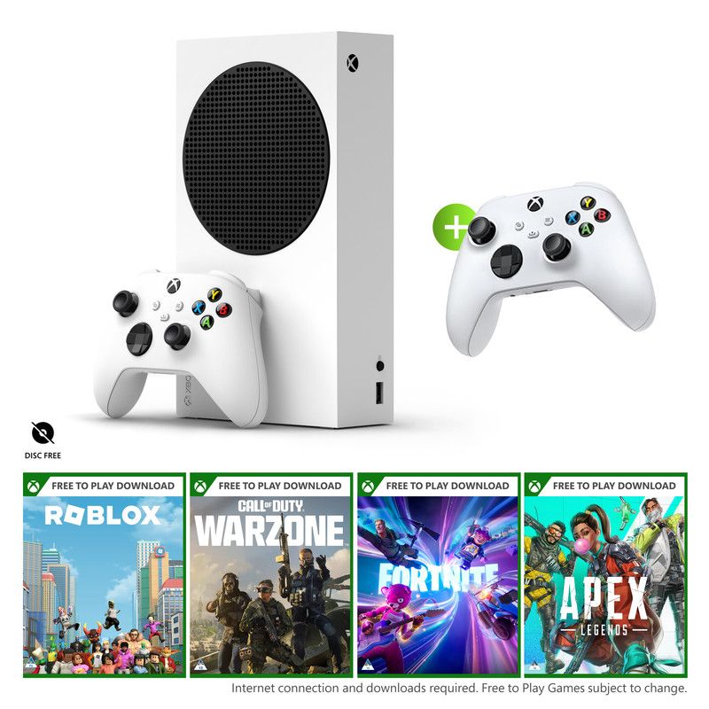 Xbox Series S 512GB with Extra Robot White Controller
